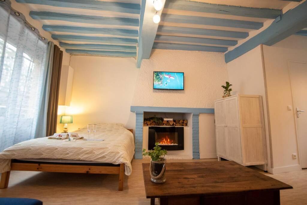 Blue Appartment With A Fireplace Dieppe Buitenkant foto